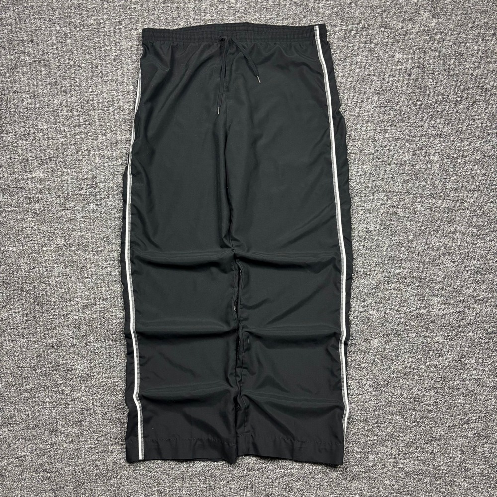 Vintage 90s Vital Sportswear Baggy Track Pants Made in USA Black Mens Medium